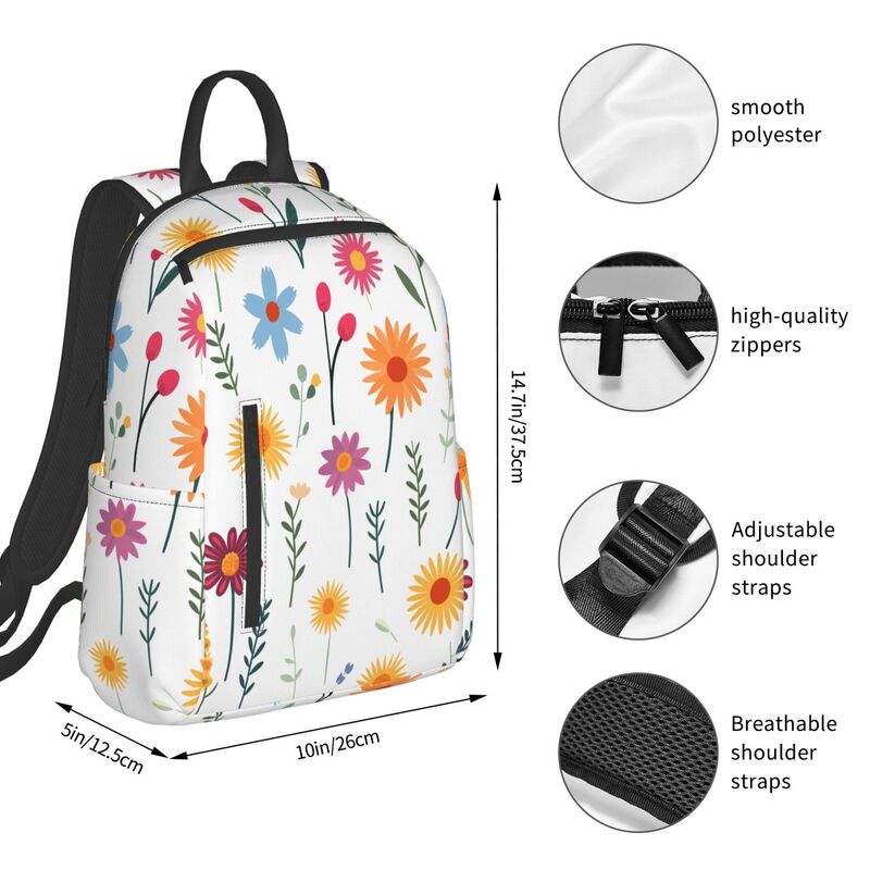 Huglittle Whimsical Floral Lightweight Backpack for Children - Encouraging Exploration and Creativity