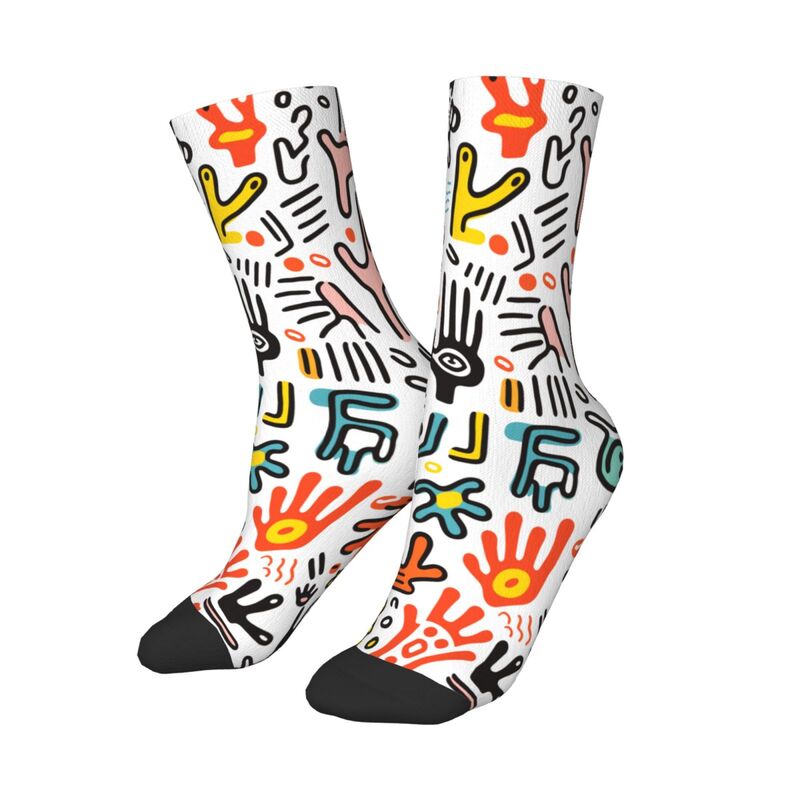 Huglittle Vibrant Creative Fingerprint Footprint Children's Socks