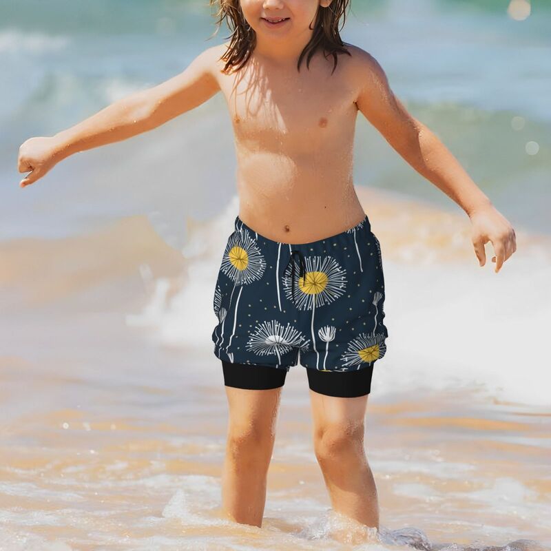 Huglittle Dandelion-Inspired Teen Beach Trunks - Foster Creativity & Adventure