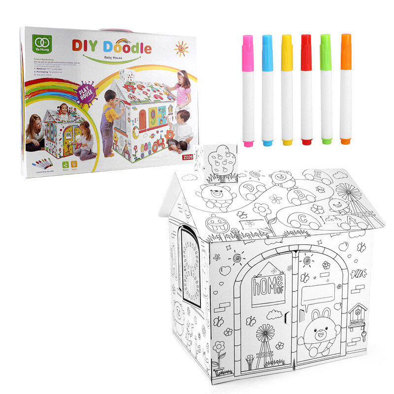 3D DIY House Graffiti Kit - Nurture Your Child's Creativity Huglittle