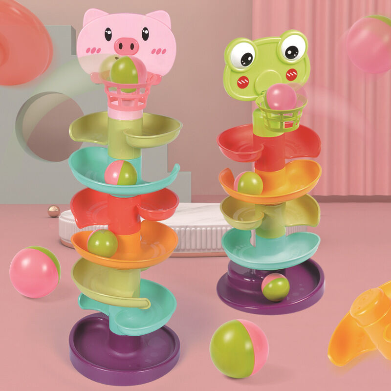 Children's Rotating Track Ball: Educational Stacking Toy