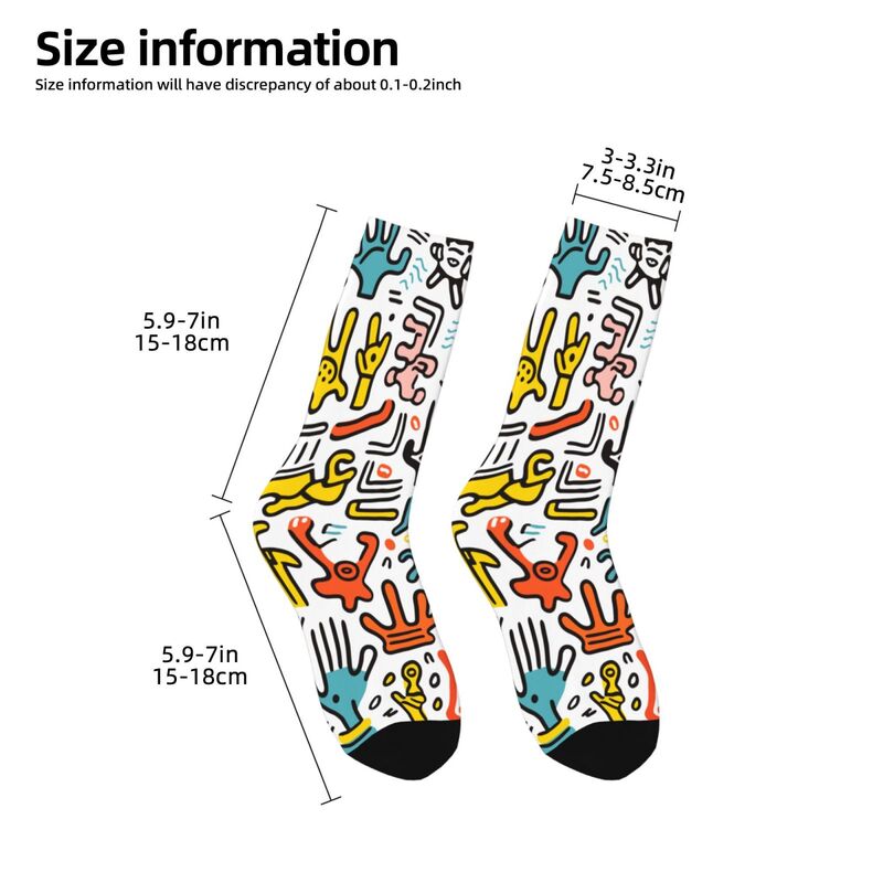 Huglittle Vibrant Creative Fingerprint Footprint Children's Socks