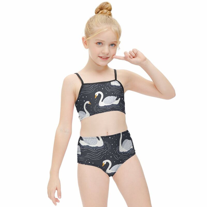 HugLittle Girls Two-Piece Swan Lake Bathing Suit: Inspiring Creativity and Imagination