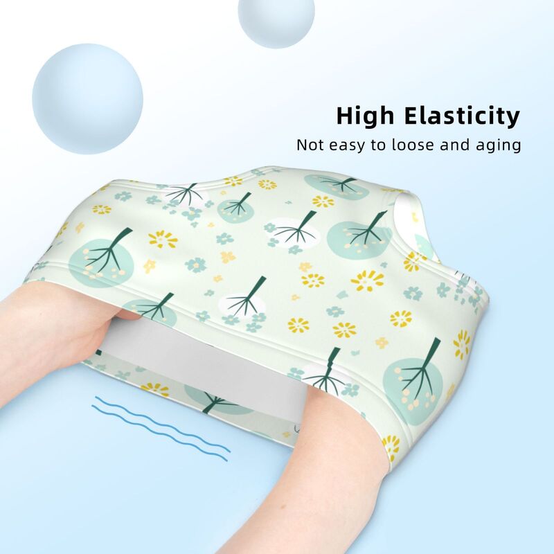 HugLittle Girl's Whimsical Woodland Briefs: Soft Cyan & Yellow Playful Patterns