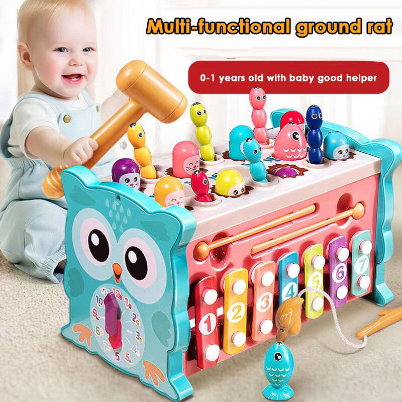 Multi-Functional Whac-A-Mole Toy: Educational Game for 1-3 Year Olds
