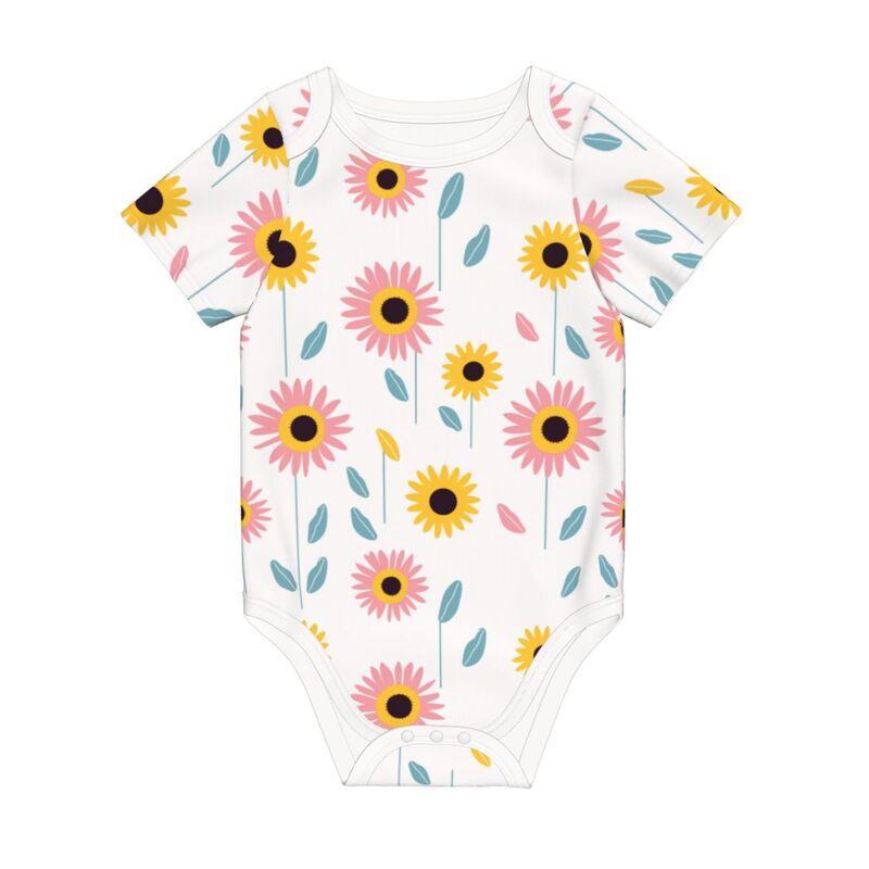 Huglittle Botanical Garden Baby Bodysuit - Sunlit Meadow