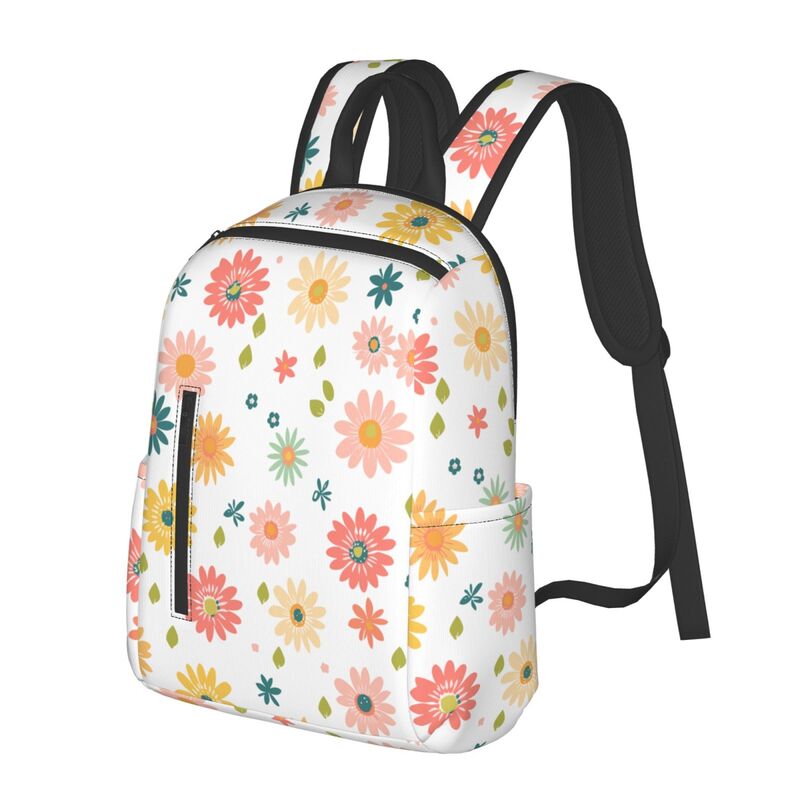 Huglittle Lightweight Backpack with 'Bloom Whispers' Organic Fabric Design - Inspiring Adventures & Creativity for Kids