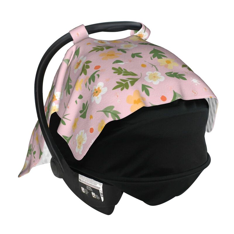 Huglittle 2-in-1 Car Seat Canopy & Nursing Cover - Meadow Whimsy