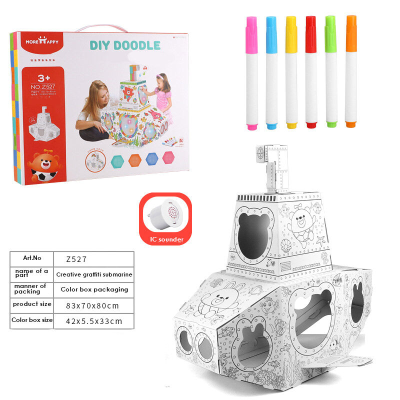 3D DIY Submarine Graffiti Kit - Dive into Creativity with Your Child Huglittle