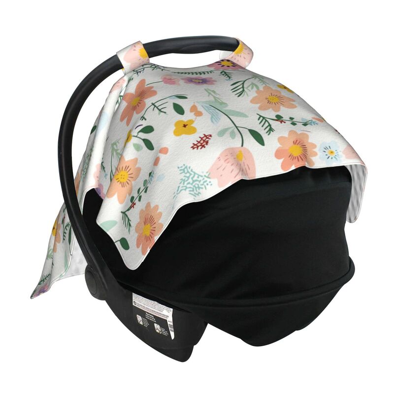 Huglittle Enchanted Garden Floral Car Seat Canopy & Nursing Cover