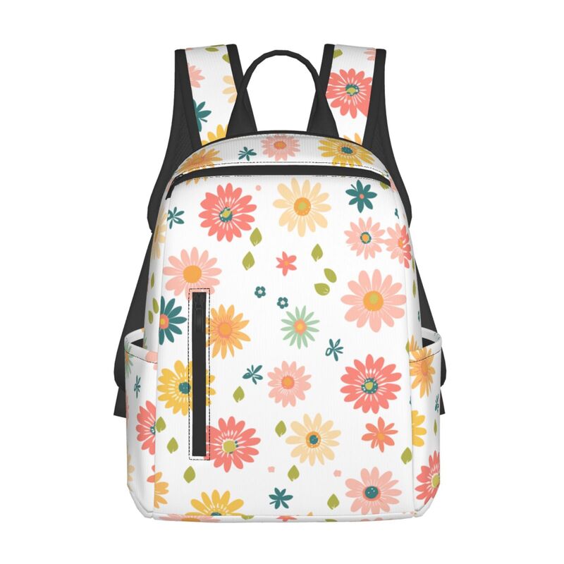 Huglittle Lightweight Backpack with 'Bloom Whispers' Organic Fabric Design - Inspiring Adventures & Creativity for Kids