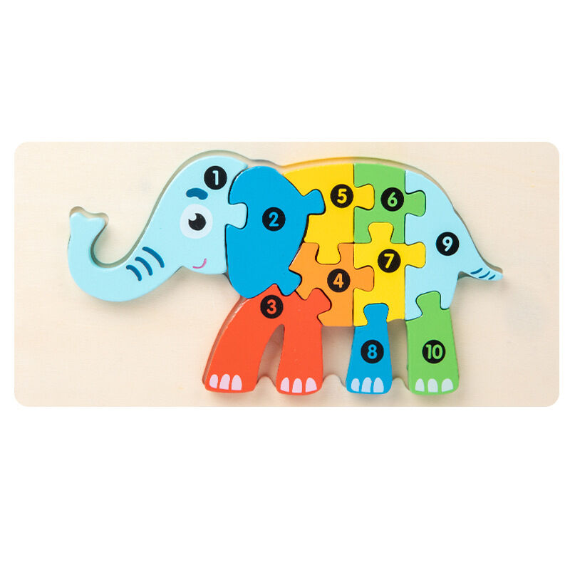 Imaginative Play Wooden Puzzle Blocks: Explore the Animal Kingdom