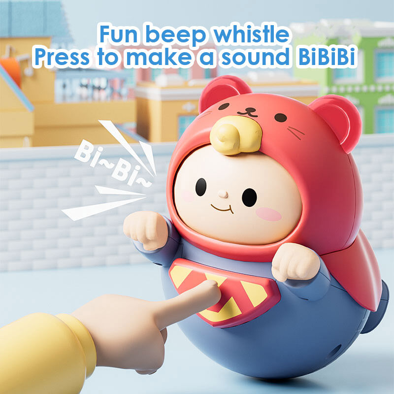 Superhero Wobble Toy: Adorable Silicone-Eared Companion