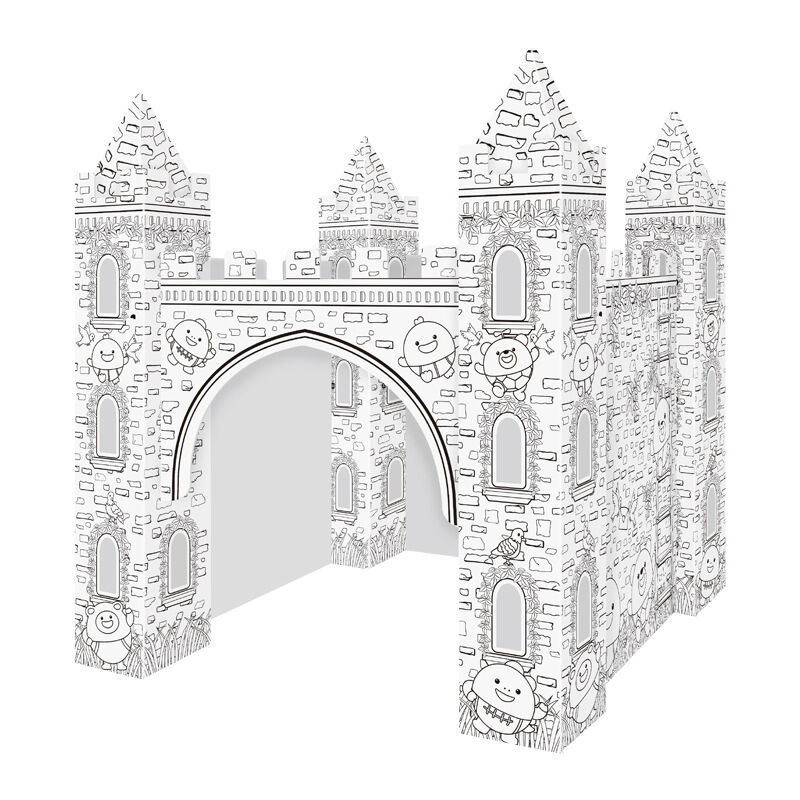 Children's DIY Creative Graffiti Castle Drawing and Coloring Toy Huglittle
