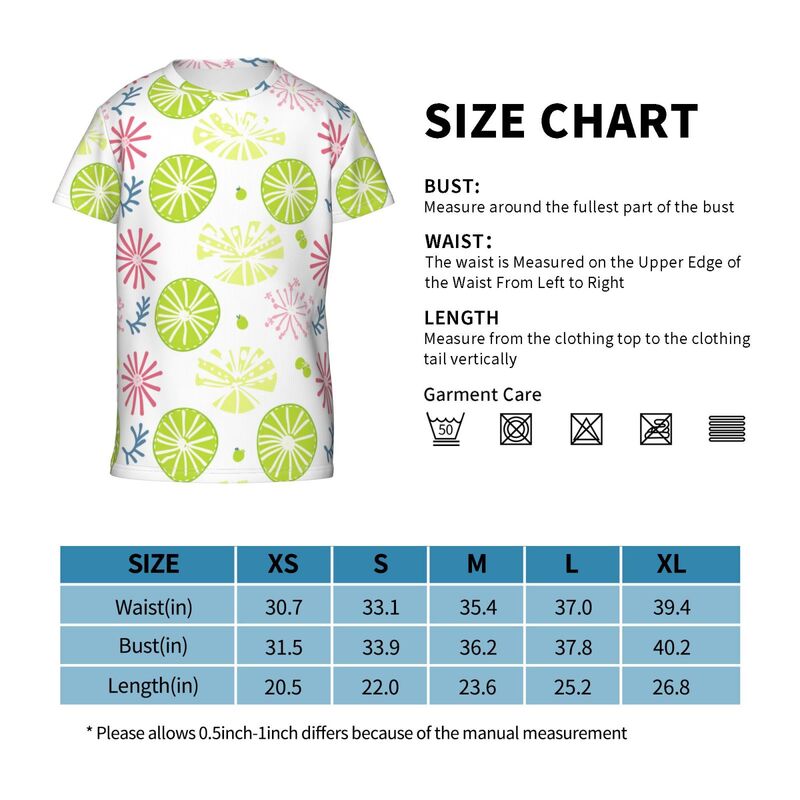 Huglittle Youth Short Sleeve T-Shirt: Playful Geometric Garden Design for Kids