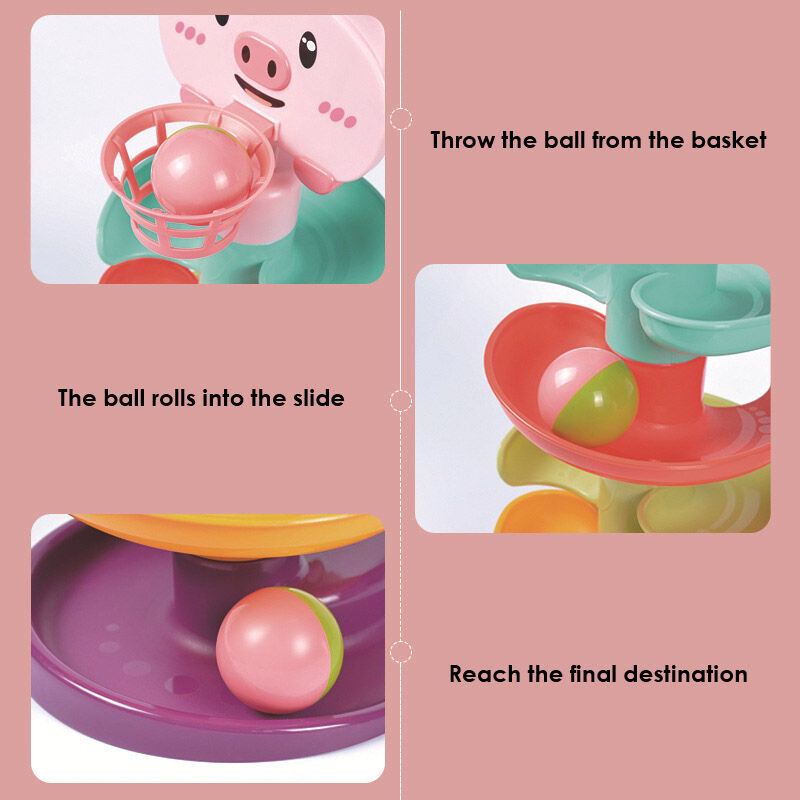 Children's Rotating Track Ball: Educational Stacking Toy
