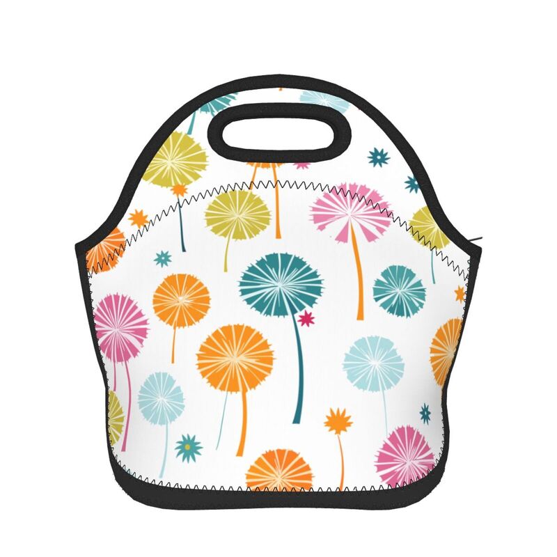HugLittle Vibrant Dandelion Portable Bento Box - Whimsical, Retro-inspired Design