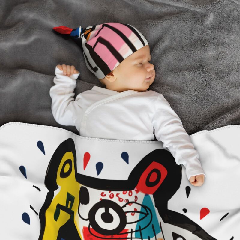 Huglittle Playful Bear Baby Essentials Set - Beanie & Swaddle