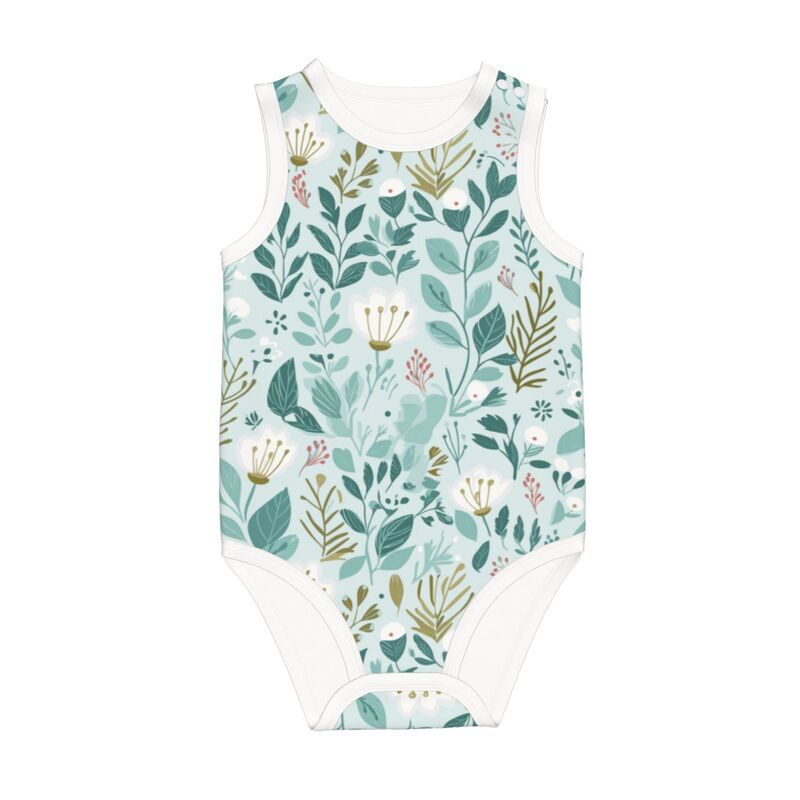 Huglittle Whimsical Forest Baby Sleeveless Bodysuit