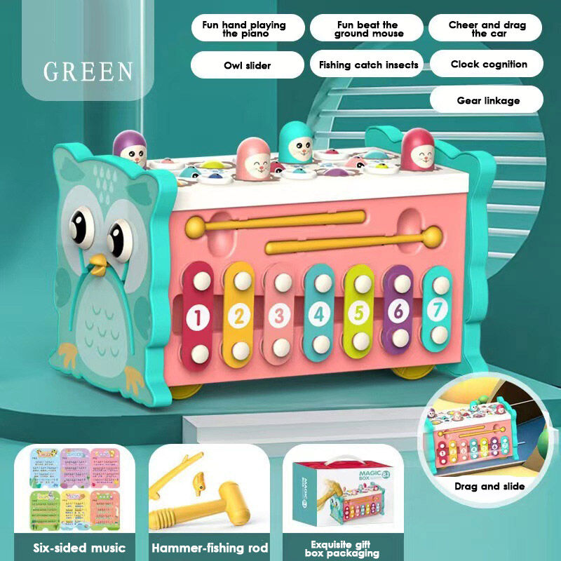 Multi-Functional Whac-A-Mole Toy: Educational Game for 1-3 Year Olds