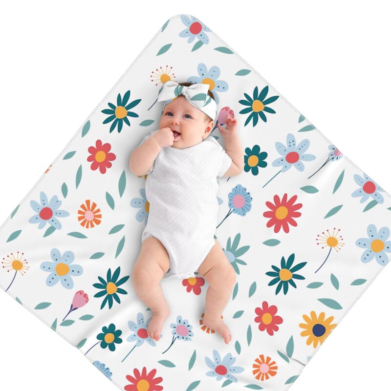 Huglittle Floral Swaddle & Headband Set - Nature-Inspired Design