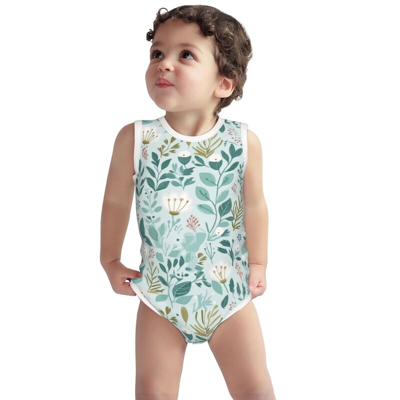 Huglittle Whimsical Forest Baby Sleeveless Bodysuit