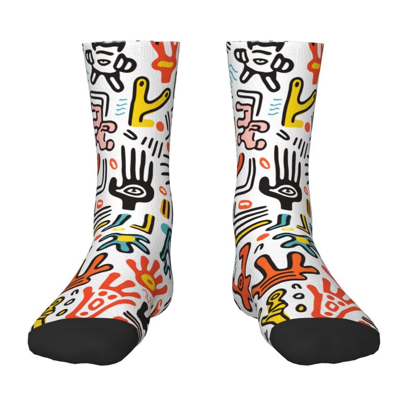 Huglittle Vibrant Creative Fingerprint Footprint Children's Socks