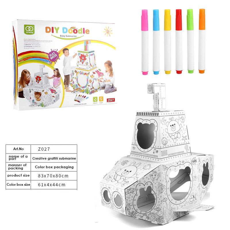3D DIY Submarine Graffiti Kit - Dive into Creativity with Your Child Huglittle
