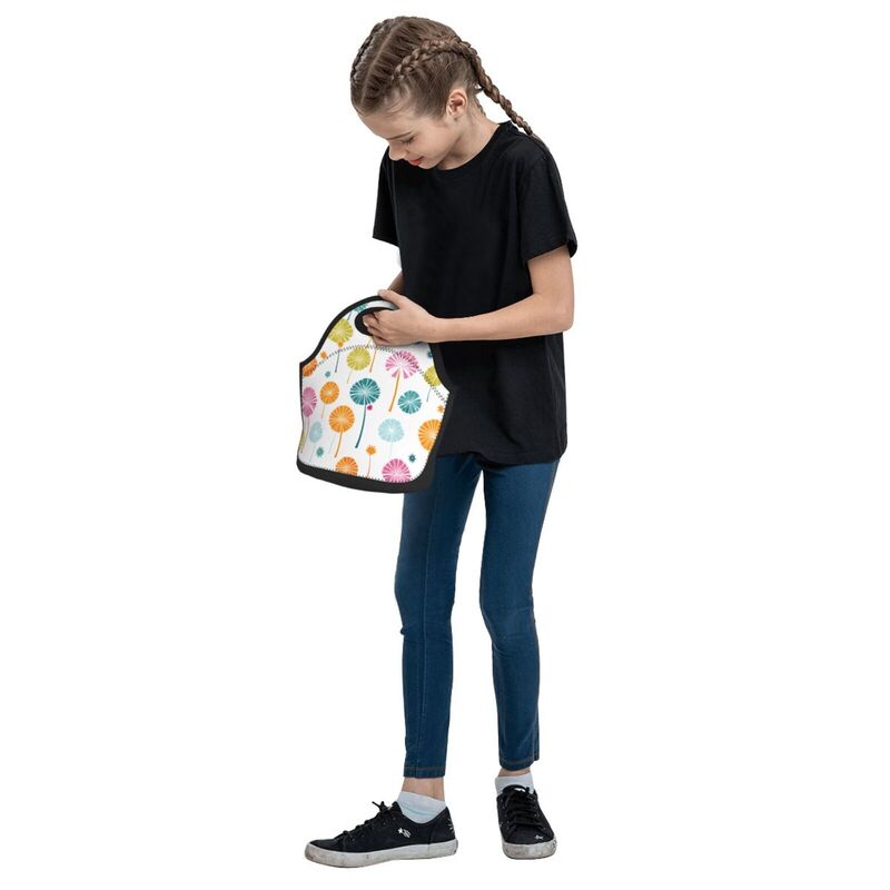 HugLittle Vibrant Dandelion Portable Bento Box - Whimsical, Retro-inspired Design