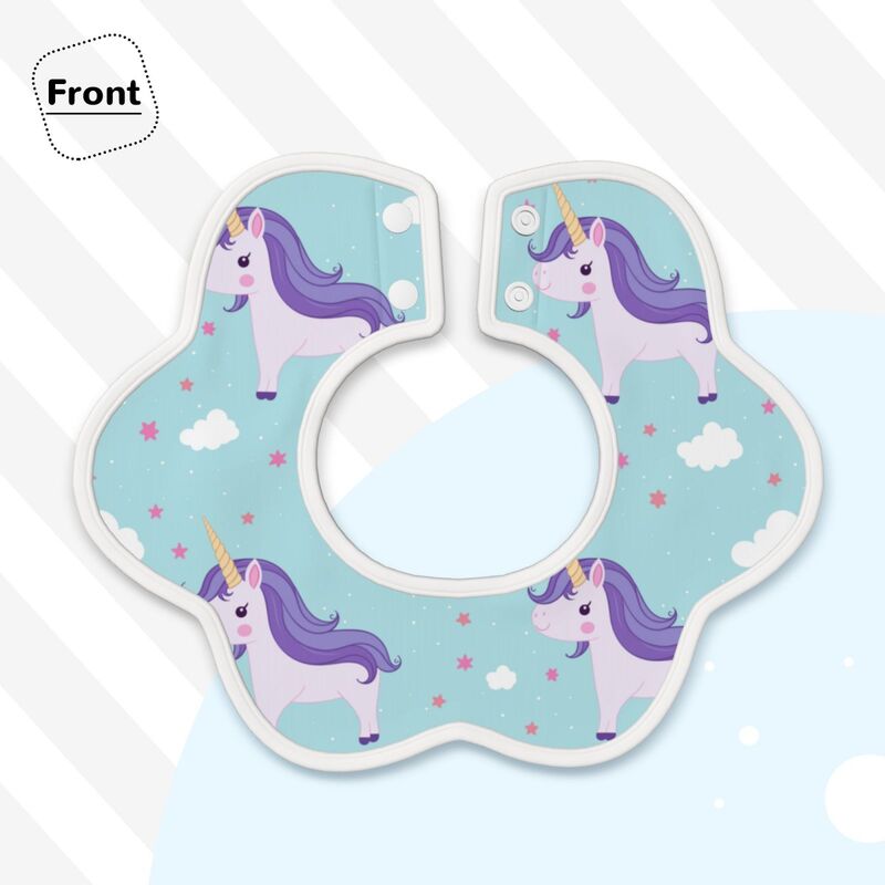 Huglittle Enchanted Unicorn Baby Bib - Dreamy Sky Adventure