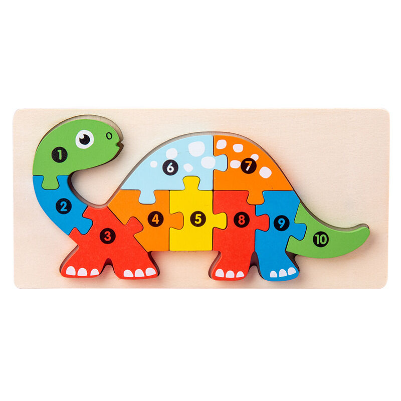 Imaginative Play Wooden Puzzle Blocks: Explore the Animal Kingdom