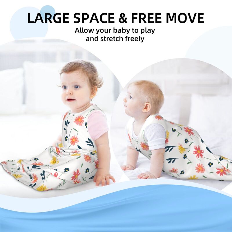 HugLittle Floral Dream Baby Sleep Sack - Sleeveless