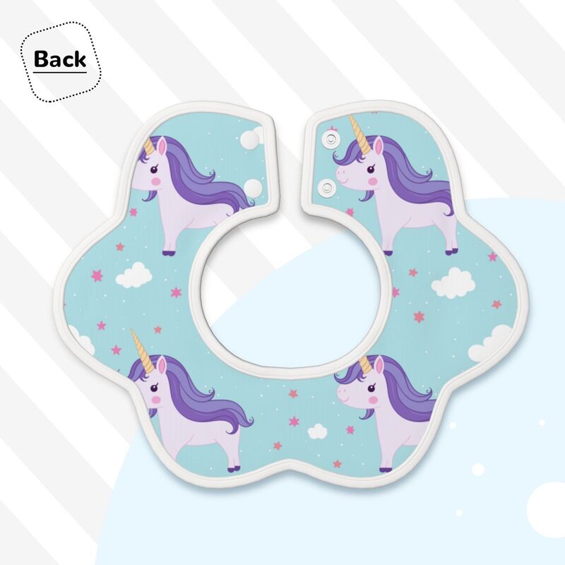 Huglittle Enchanted Unicorn Baby Bib - Dreamy Sky Adventure