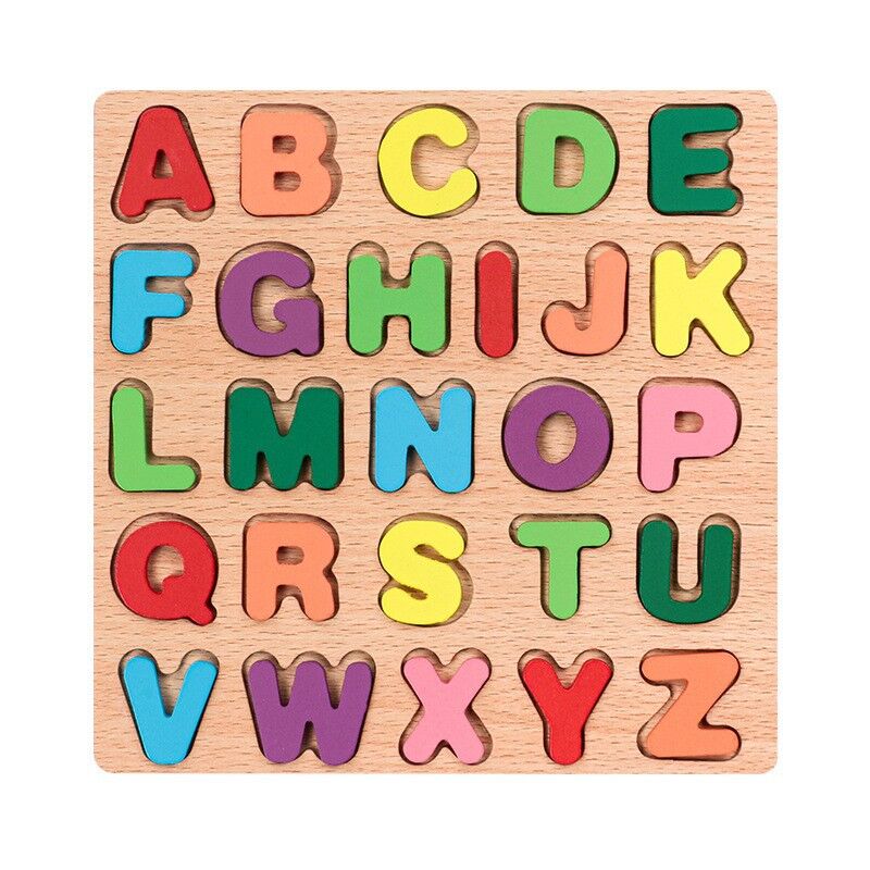 Discover the Magic of Letters: Wooden Puzzle Boards for Uppercase Alphabets