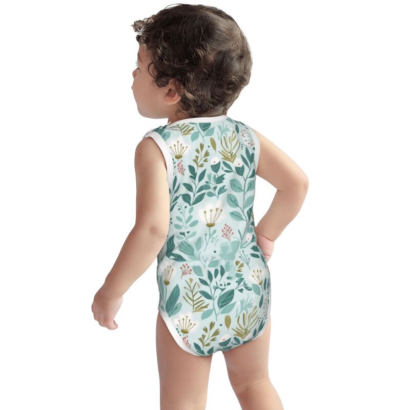 Huglittle Whimsical Forest Baby Sleeveless Bodysuit