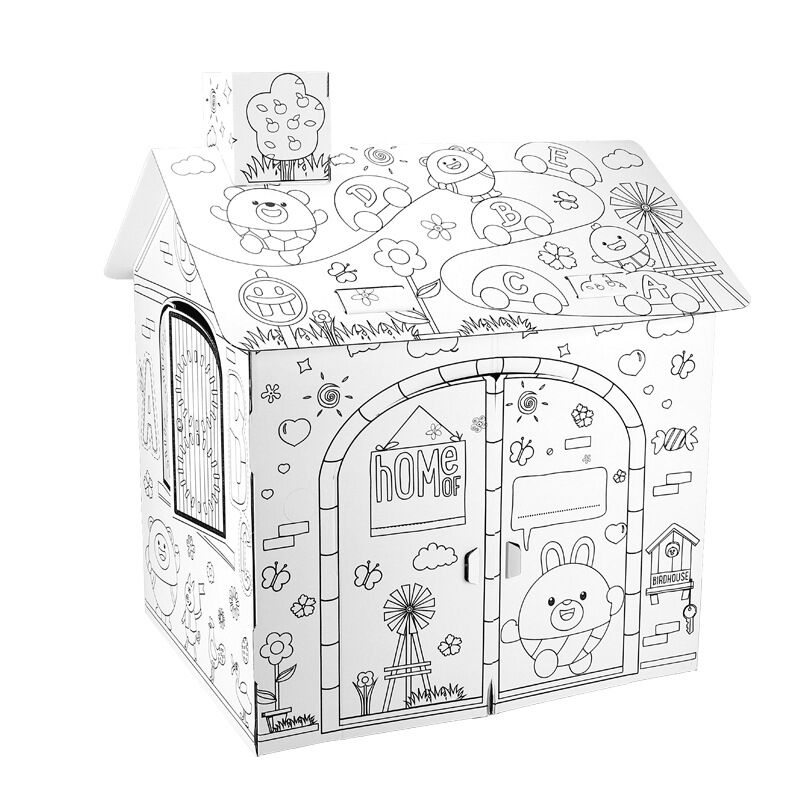 3D DIY House Graffiti Kit - Nurture Your Child's Creativity Huglittle
