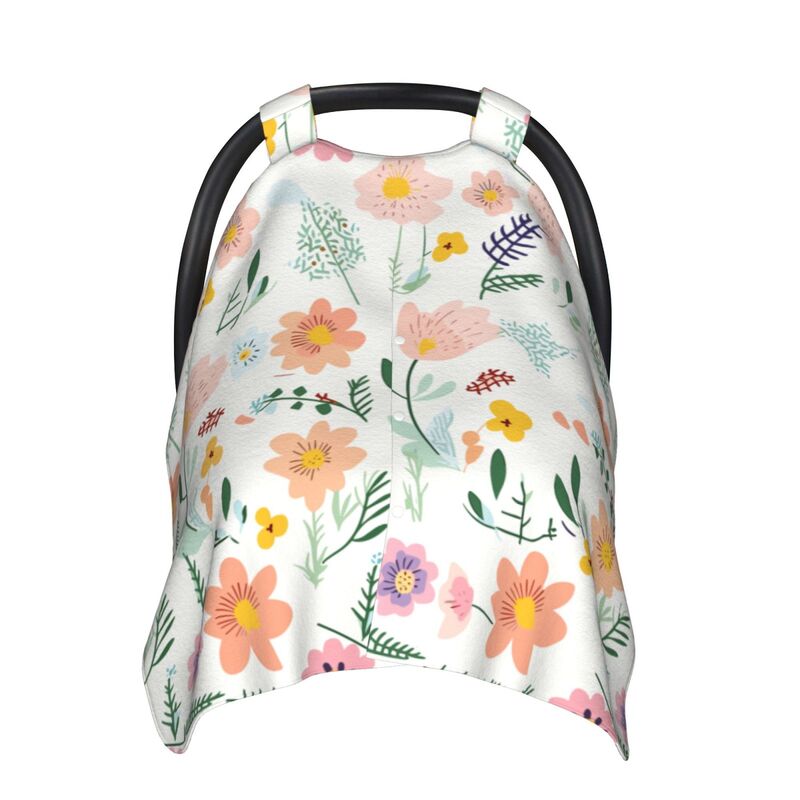 Huglittle Enchanted Garden Floral Car Seat Canopy & Nursing Cover