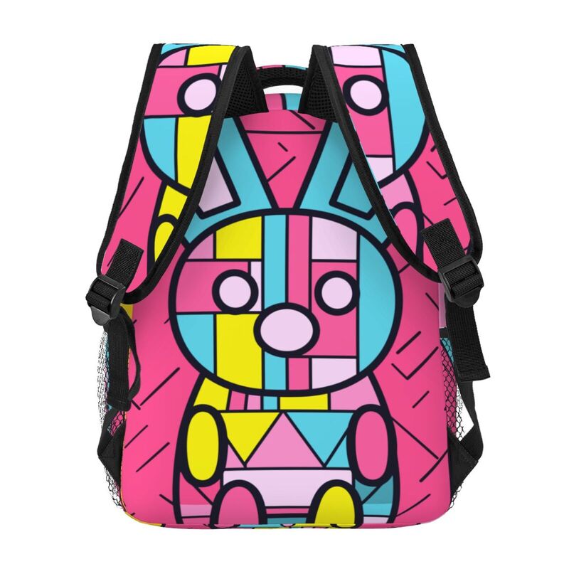 Huglittle Colorful Pop-Art Bunny Casual Backpack for Children