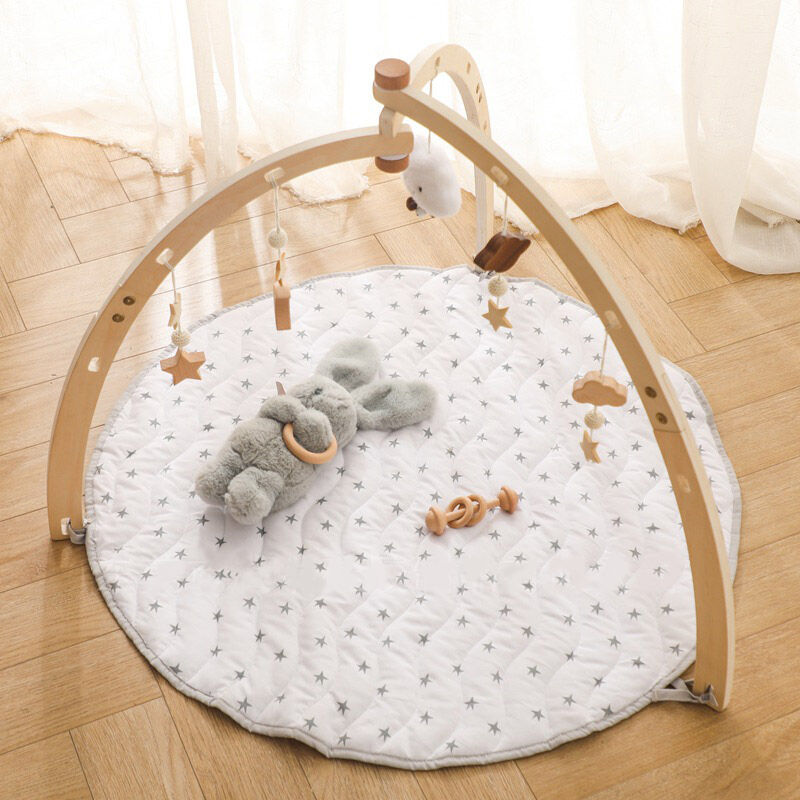 Wooden Newborn Fitness Rack: Infant Activity Triangle