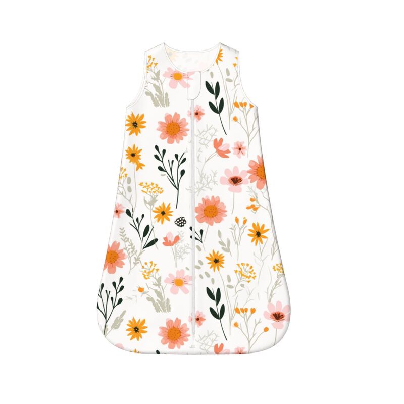 Huglittle Whimsical Garden Baby Sleep Sack, Sleeveless 0-24m
