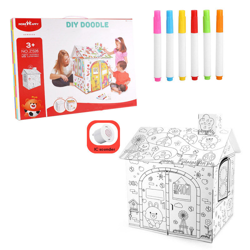 3D DIY House Graffiti Kit - Nurture Your Child's Creativity Huglittle