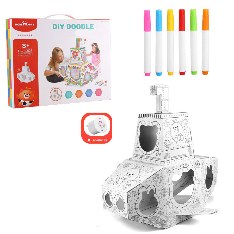3D DIY Submarine Graffiti Kit - Dive into Creativity with Your Child Huglittle