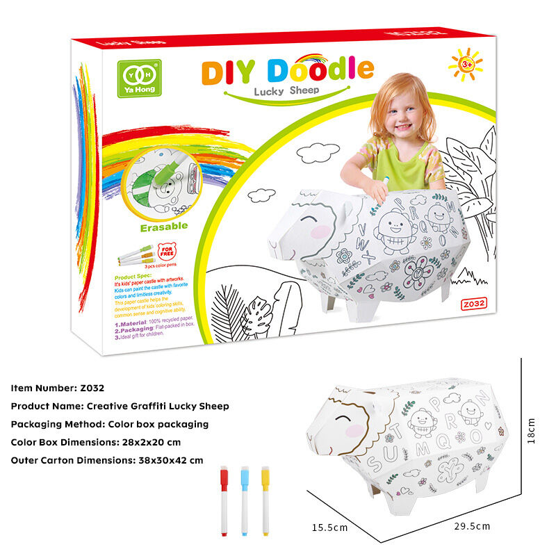 3D Lucky Sheep Graffiti Kit - Unleash Your Child's Artistic Brilliance Huglittle