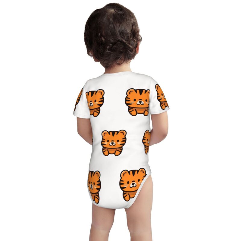 HugLittle Kawaii Tiger Short-Sleeve Baby Bodysuit