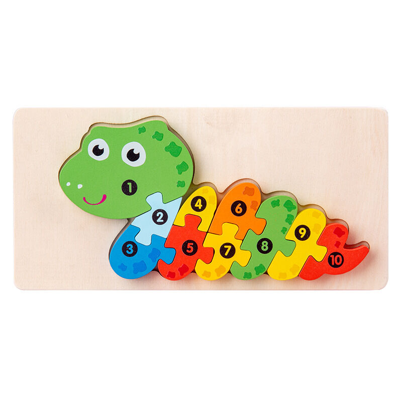 Imaginative Play Wooden Puzzle Blocks: Explore the Animal Kingdom