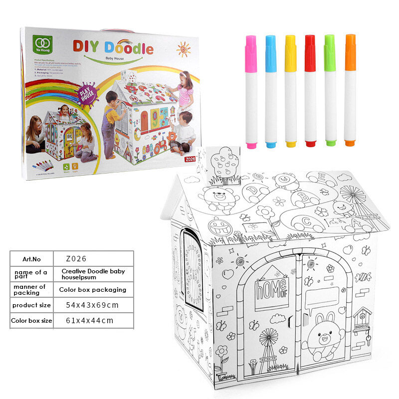 3D DIY House Graffiti Kit - Nurture Your Child's Creativity Huglittle