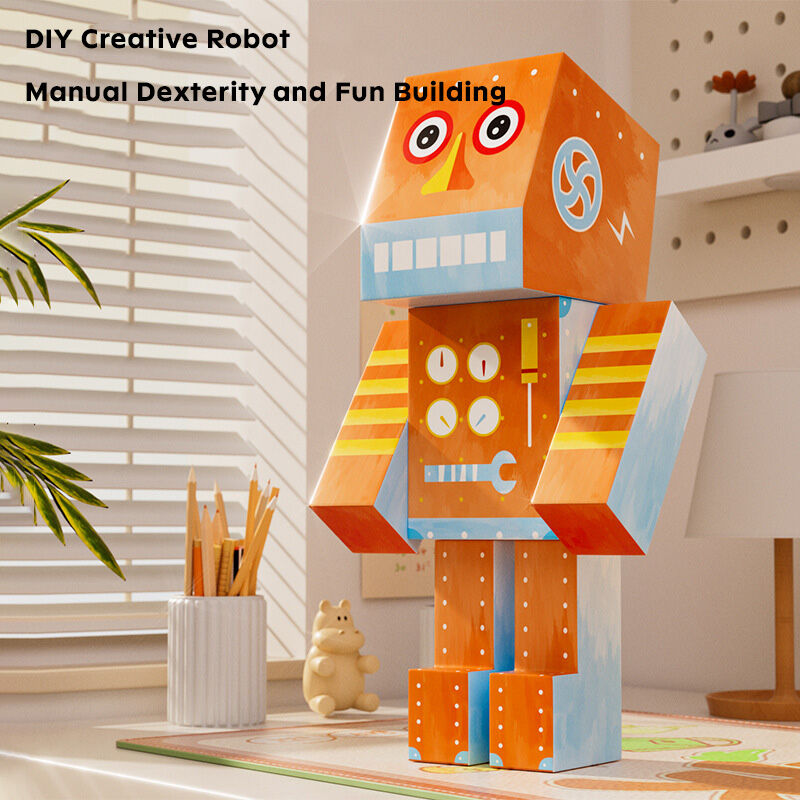 Creative Graffiti Assembly Robot 3D DIY Paperboard Children's Toy Huglittle