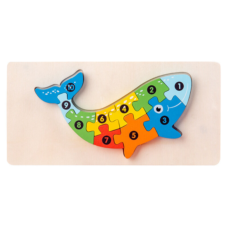 Imaginative Play Wooden Puzzle Blocks: Explore the Animal Kingdom