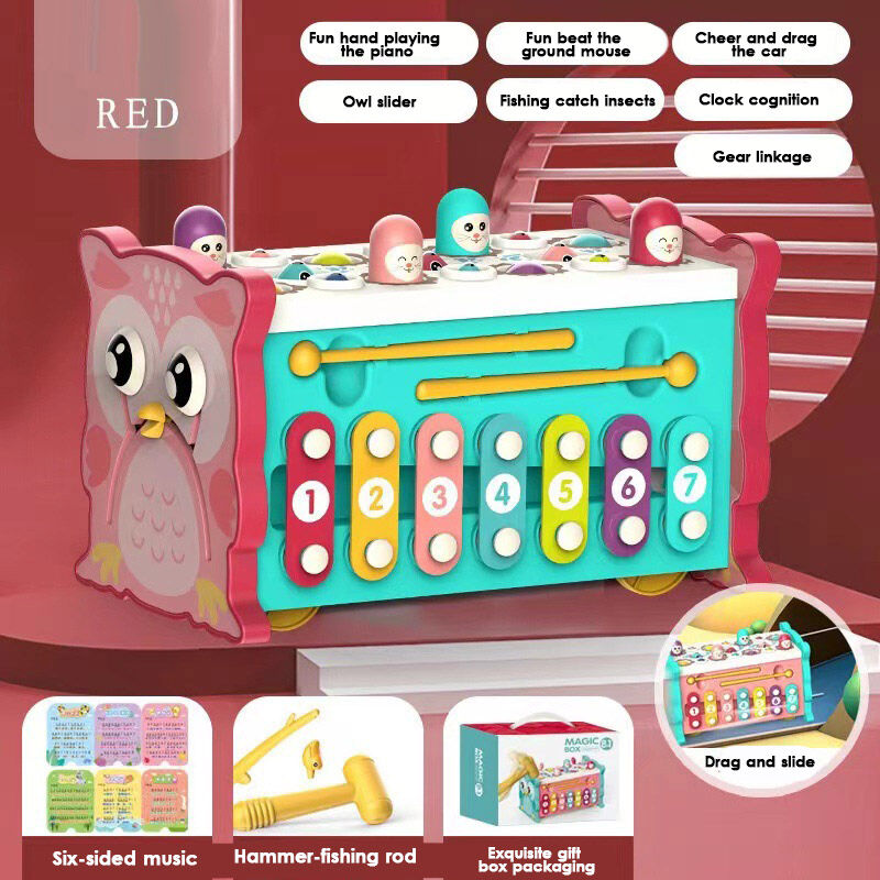 Multi-Functional Whac-A-Mole Toy: Educational Game for 1-3 Year Olds