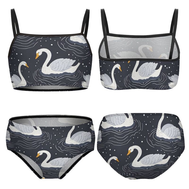 HugLittle Girls Two-Piece Swan Lake Bathing Suit: Inspiring Creativity and Imagination